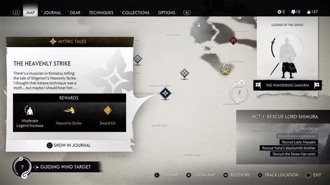 Ghost of Tsushima Mythic Tales Walkthrough – Mistä löytää jokainen tehtävä