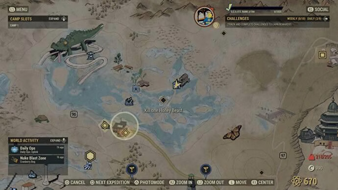 Fallout 76でハニービーストを見つける場所