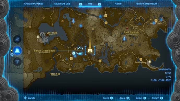 ゼルダの伝説・王国の涙のラバーアーマーの入手方法