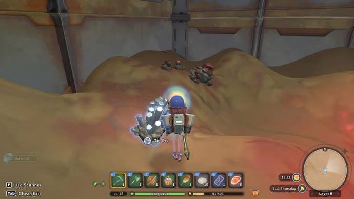 My Time at Sandrockでスズ鉱石を手に入れる方法