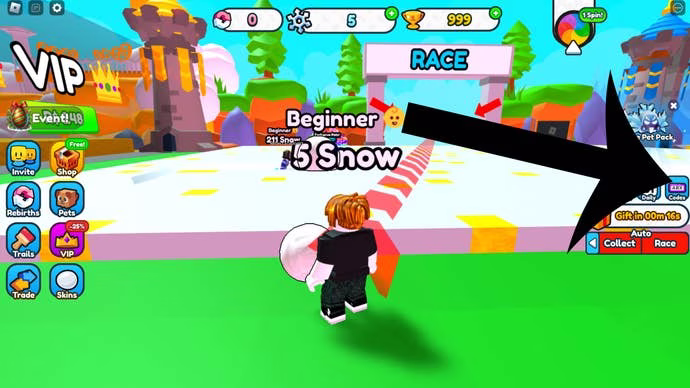 2023年12月のSnowball Roll Raceコード