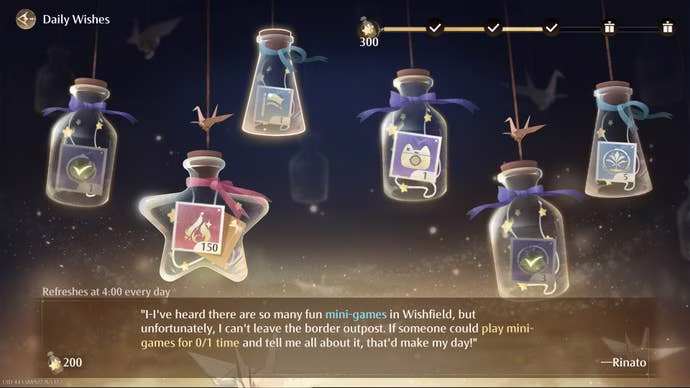 Jak splnit denní přání v Infinity Nikki